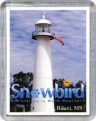 Snowbirds Mississippi Light House Magnet