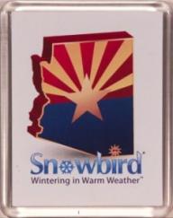 Snowbirds Arizona State Flag Magnet