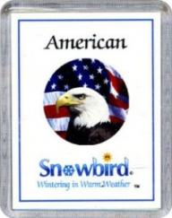 Snowbirds American Magnets