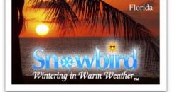Snowbirds Florida Wintering in Warm Weather Magnet