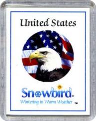 Snowbirds United States American Eagle Magnet