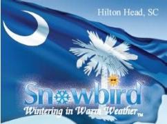 Snowbirds Hilton Head South Carolina State Flag Magnet